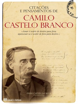 cover image of Citações e Pensamentos de Camilo Castelo Branco